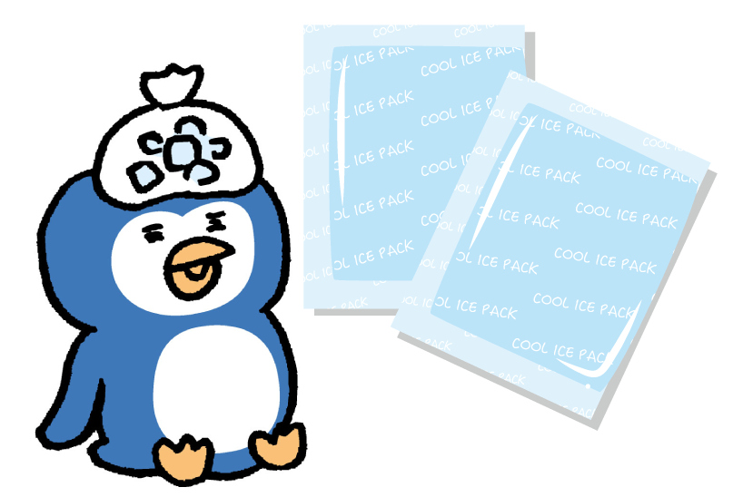 保冷剤とペンギン