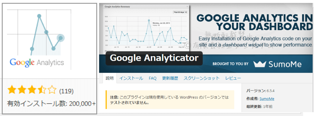 アクセス解析プラグイン：