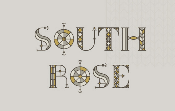 フリーフォント・South Rose