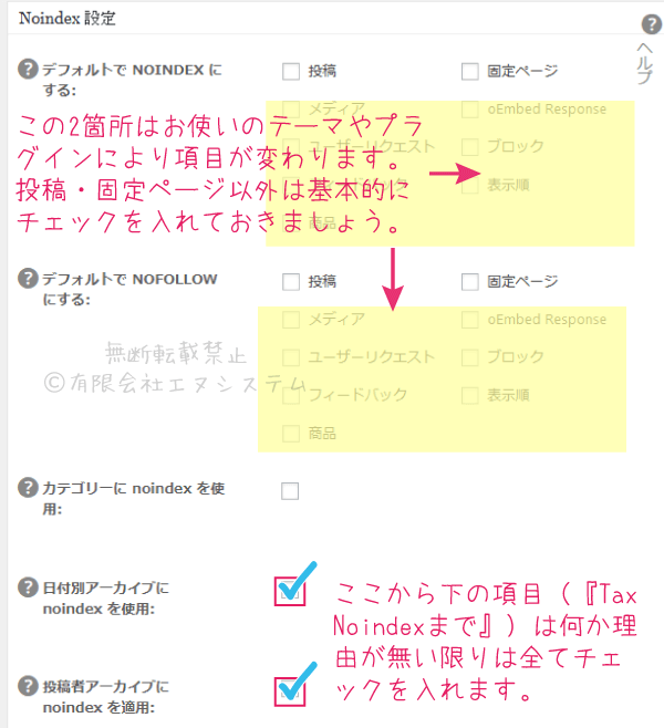 All in One SEO Pack・Noindex設定